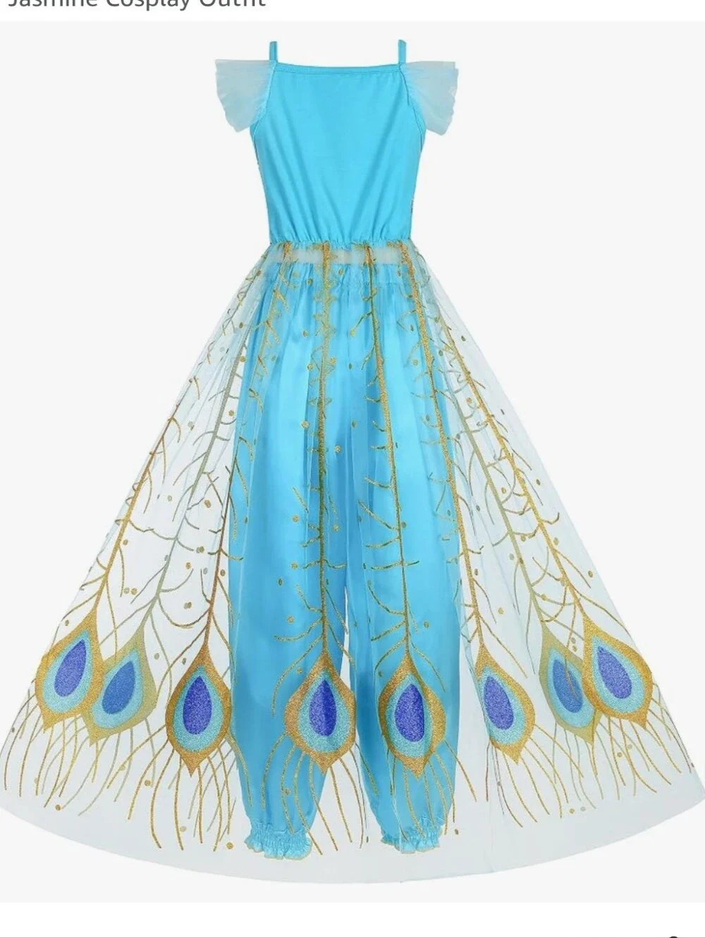 Jasmine Princess Halloween Girls Dress Outfit Costume Sz US 5-6